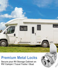 Five Eighths Inch Zinc Alloy Cam Locks Set With Keys, RV in background