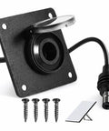 Aluminum Wall Pass Through Kit For RV And Boat Waterproof 12V 5A 60W DC Female Socket Connector with screws and plug
