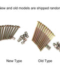 Tough As Nails M6 X 80Mm Wood Bed Bolts Replacement Kit, new and old model hex socket screws displayed with nuts.