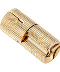 Polished Brass Cylindrical Hidden Cabinet Hinges 12mm Concealed Hardware with 180 Degree Opening