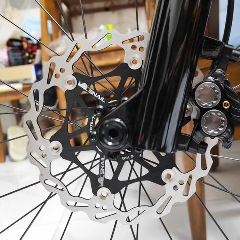 Floating Bike Brake Disc Rotor For MTB Road BMX 160mm 180mm 203mm With Six Bolts Stainless Steel Outer And 7075 Aluminum Inner CNC Milled