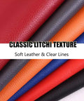 Self Adhesive Leather Patch For Furniture And Car Seats Waterproof Lychee PU Leather Tape Patch Up Quick Soft Fix 90x1000cm Long Strip
