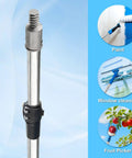 Rugged Edge Protector Handle Pole With Sponge Grip shown with replaceable rod head for paintbrush or high reach tasks.