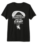 Paragliding That's My Game Paraglider Tee For Paramotor Fans, Ultra Soft 40 Singles Tri-Blend Shirt, black with white graphic
