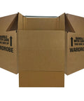 Open Space Saver Wardrobe Moving Boxes With Hanger Pack Of 3 Shorty Wardrobe Boxes 20x20x34 Inches For Easy Closet To Truck Haul