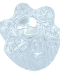 Clear Acrylic Replacement Faucet Knob Set for Windsor Tub and Shower, single knob top view, polished finish.