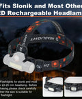5 Pack Headlamp Holder Clip Mount For 22mm To 26mm LED Headlamps, Anti Slip Gear Bracket Keeps Lights Locked, Flashlight Stand.