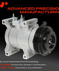 Heavy Duty AC Compressor With Clutch And Precharged PAG46 Oil Fits Jeep Grand Cherokee Chrysler 300 Dodge Durango 3.6L V6, detailed view.