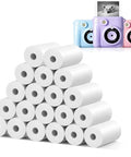 20 Rolls Instant Print Kids Camera Paper For HD Photo Prints, thermal paper rolls stacked for mini kid cameras