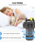 Beefy 250W 110V 60Hz Single Phase Gear Motor With Variable Speed Control 5K Gear Reduction next to sleeping child