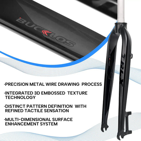 Rigid Mountain Bike Fork For 26/27.5/29 Inch Wheels, 1 1/8 Inch Threadless Straight Steerer, precision design details
