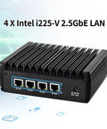Beast Mode Fanless Firewall Appliance Mini Computer Powered By Intel N5105 With Quad 2.5 Gigabit Ethernet Ports For Opnsense Gateways Home Networks Or Small Server Rigs Smooth Performance, featuring 4 Ethernet ports.