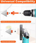 AOKLIT 3-piece diamond beveling chamfer bits set with 5/8-11 adapter and 1" diamond drill bit; orange adapter shown
