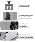 Fabater Two In One Wire Stripping Machine Manual Hand Crank And Electric Drill Powered Adjustable For 0.04 To 1 Inch Scrap Copper Recycling Portable Tool With Hardened Blade showing adjustable blade head and anti-slip gear.