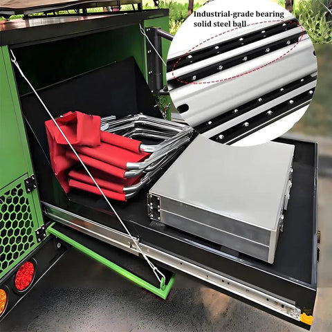 Heavy Duty 24 Inch Locking Drawer Slides Full Extension Ball Bearing Rails For Tool Boxes Industrial Side Mount Drawer Runners 