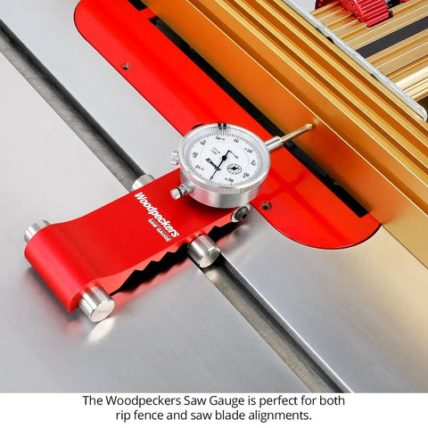 Table Saw Gauge And Alignment Tool With Auto Adjust To Miter Slot Includes Dial Indicator Pin Set And Fitted Storage Case