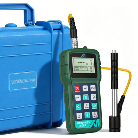 Metal Hardness Tester Kit With Digital Leeb Testing And Standard Hardness Block For Calibration Portable On The Go
