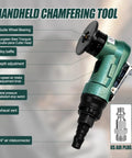 Aluminum Alloy Mini Pneumatic Chamfer Tool Handheld Deburring Bevel Grinder For Metal And Wood Lightweight Air Beveler