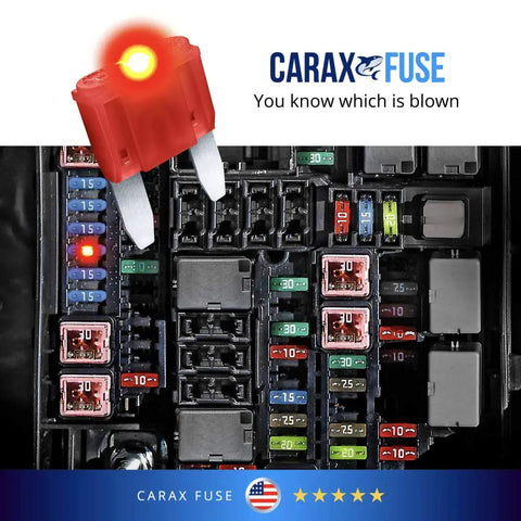 Toyota 4Runner 2003 2004 Plug And Play Glow Fuse Kit With LED Blown Fuse Indicator in use, highlighting a blown fuse