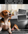 Dog on leather sofa with All In One Leather And Vinyl Repair Kit For Car Interiors And Home Furniture Fixes Scratches Tears Fading Stains