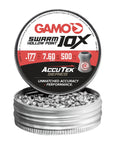 Tin of Swarm 10X 177 Cal Hollow Point Lead Pellets 500 Count Designed To Fit Your 10X Air Rifle 7.56 Grain High Precision Ammo