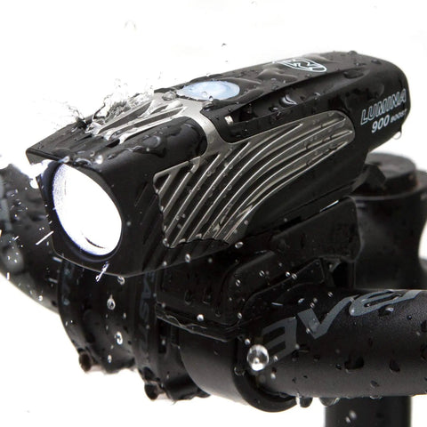 Lumina 900 Boost USB Rechargeable MTB Road Commuter LED Bike Light High Power Lumens Water Resistant Headlight on handlebars