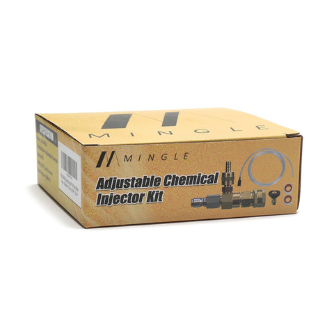 Adjustable Downstream Chemical Injector Kit For Pressure Washer With 3/8 Inch Quick Connector Soap Injector 10 Ft Tubing Filter And Black Soap Nozzle Plus Up To 3200 PSI