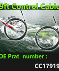 Beefed-Up Heavy Duty 19 Foot Boat Throttle And Shift Cable Set For 600A Gen I Remote Systems, Compatible With Mercury MerCruiser