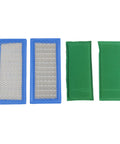 2 Pack 710266 Air Filter With Pre Filter For 9 To 15 HP Single Cylinder Vanguard Engines showing two blue filters and two green pre-filters