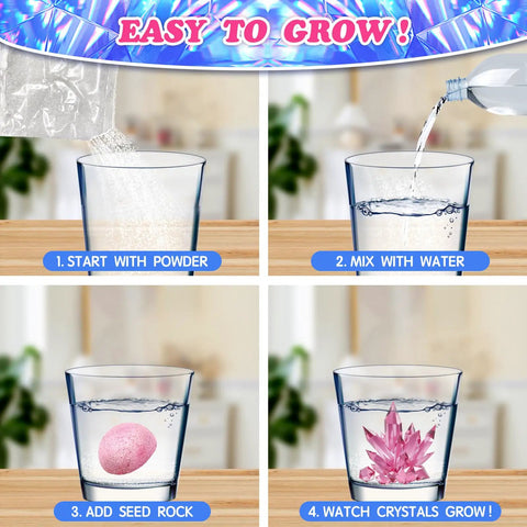 Steps to use Crystal Growing Science Kit For Kids 16 Piece Party Favors Totally Great For Classrooms Goodie Bags And Holiday Gifts