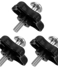 Fresh 3 Pack Star Handle Bolts For Lawn Mowers And Snow Blowers With Killer Grip Screws To Fix Your Gear Perfectly Fit Most Models Tough Metal Replacement Parts For Heavy Duty Shoveling And Cutting, 3 black star handle bolts