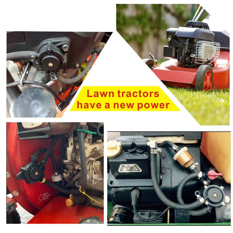 High Flow Fuel Pump Kit For Kohler Briggs Kawasaki Lawn Mower Tractor Golf Cart Replacement With Vacuum Filter on engine parts.