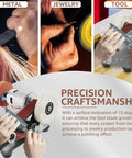 Heavy Duty Mini Belt Sander Sleek Electric Polisher Sharpener Machine With 7 Speed Adjustable Settings High Torque Copper Motor Includes 30 Sanding Belts For Metal Projects Ready To Tackle during metal grinding and jewelry polishing.