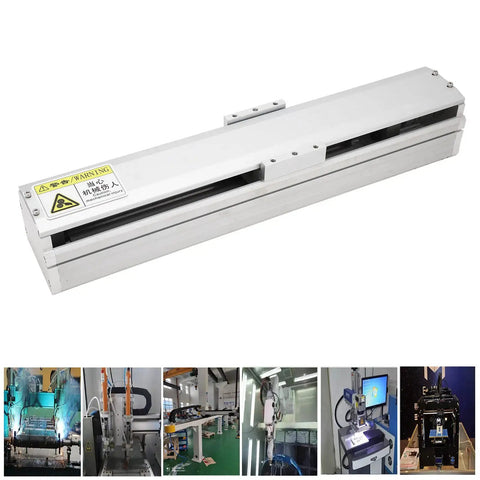 Heavy Duty CNC Linear Motion Rack Guide Rail System In Aluminum With 200Mm SFU1605 Electric Actuator for automated machinery use.