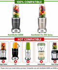 Replacement 32oz Blender Cups Set For 600W And Pro 900W High Speed Blenders 2 Pack Eco Friendly BPA Free Plastic Dishwasher Safe