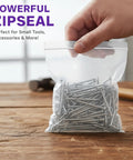 Ultra Thick Zip Seal Storage Bags 4x4 Inches 6 Mil Heavy Duty Reclosable Airtight Bags Pack Of 100 with nails for hardware storage