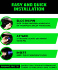 Installation steps for 2 Inch Trailer Hitch Pin With Patented Locking Receiver For Class III And IV Hitches Weatherproof