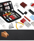All In One Guitar Repair Kit with Neck Rest Cradle and Pro Grade Gig Ready Work Mat for studio and shop, tools included
