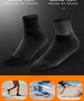 2Mm Neoprene Sand Socks For Men And Women showing sewing and gluing tech for enhanced durability, ideal for water sports and beach activities.