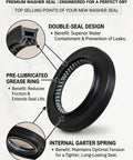 Detailed view of Heavy Duty Washing Machine Tub Bearing And Seal Rebuild Kit For Samsung Front Loaders showing double-seal design.