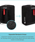 Elite Padded Travel Bag For Doona And Evenflo Shyft Dualride Infant Car Seats Gate Or Baggage Check Ready with backpack straps