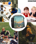 Desert Cactus Lunch Bag With Thick Insulation Leakproof Cooler Tote On The Go Water Resistant for work, school, travel, and picnic.