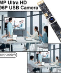 Dope 16MP USB Camera With Autofocus And Built In Microphone 100 Degree Wide Angle No Distortion Lens 4K Ultra HD for meetings