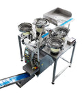 High Speed Auto Screw Packing And Counting Machine For Screw Kits with conveyor and metal components visible