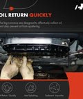 Mechanic installing Lower Engine Oil Pan Sump With Drain Plug For Audi A3 S3 TT And Volkswagen Golf GTI Alltrack 2015-2019