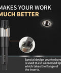 Thread repair kit M10x1.25 with stainless steel inserts; 14mm insert, drill, tap, counterbore, driver (10 pcs)