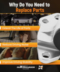 Rock Solid Beefy Engine Motor Mount Kit for 1992 to 1995 Honda Civic EG and 1994 to 2001 Acura Integra displayed with benefits.