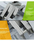 Close-up of heavy duty concealed cross hinge for secret doors featuring stainless steel bearing and moving roller.
