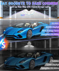 Comparison of 4 Pack 200W LED Shop Lights With 20000 Lumens and standard lighting in garage with sports car