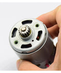 Heavy Duty Electric Starter Motor Assembly With 15 Tooth Pinion Gear, close-up view showing motor gear detail for cordless tools.